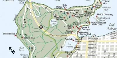 Žemėlapis lumberman arch stanley parkas