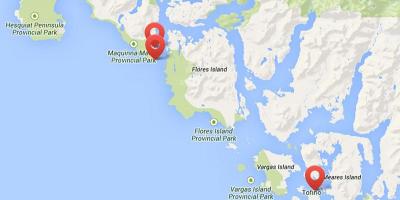 Žemėlapis vankuverio salos hot springs