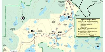Žemėlapis vankuverio salos provincijos parkai