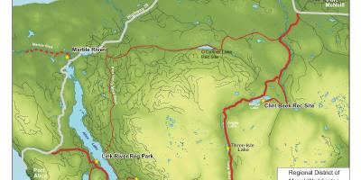Žemėlapis vankuverio salos urvai