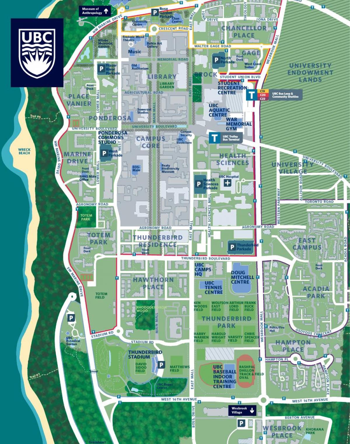 bms vankuveris campus žemėlapis