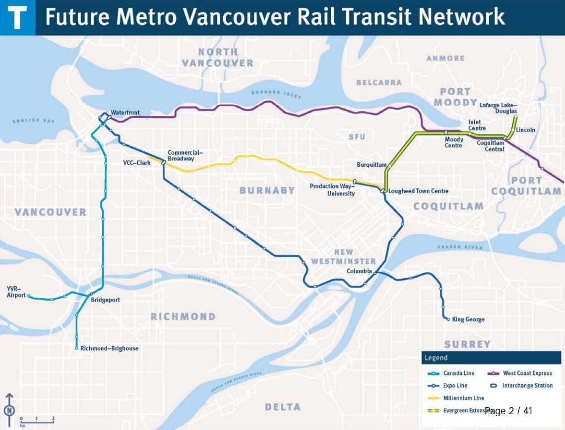 Žemėlapis burnaby skytrain