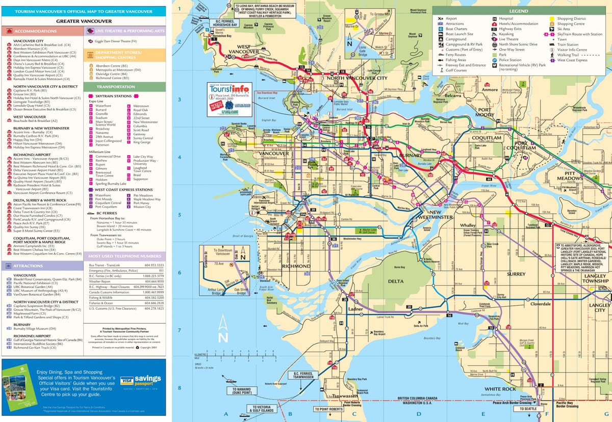 žemėlapis didesnis vancouver bc