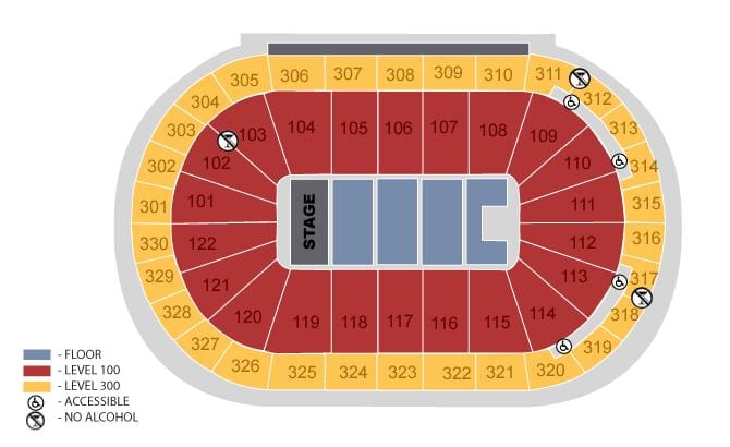 rogers arena vartų žemėlapyje