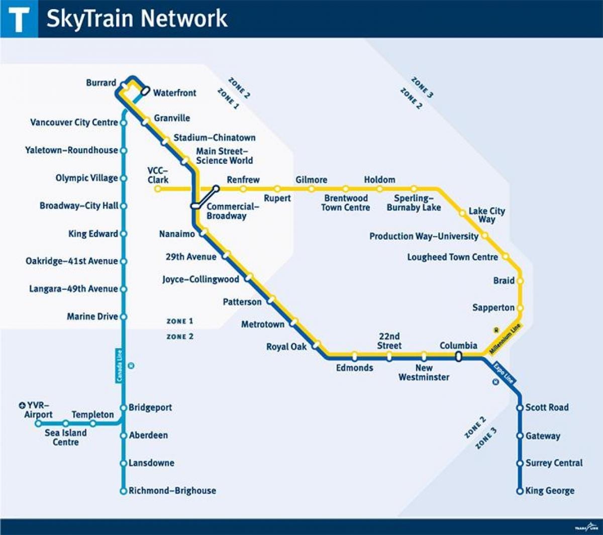 kanada skytrain žemėlapyje