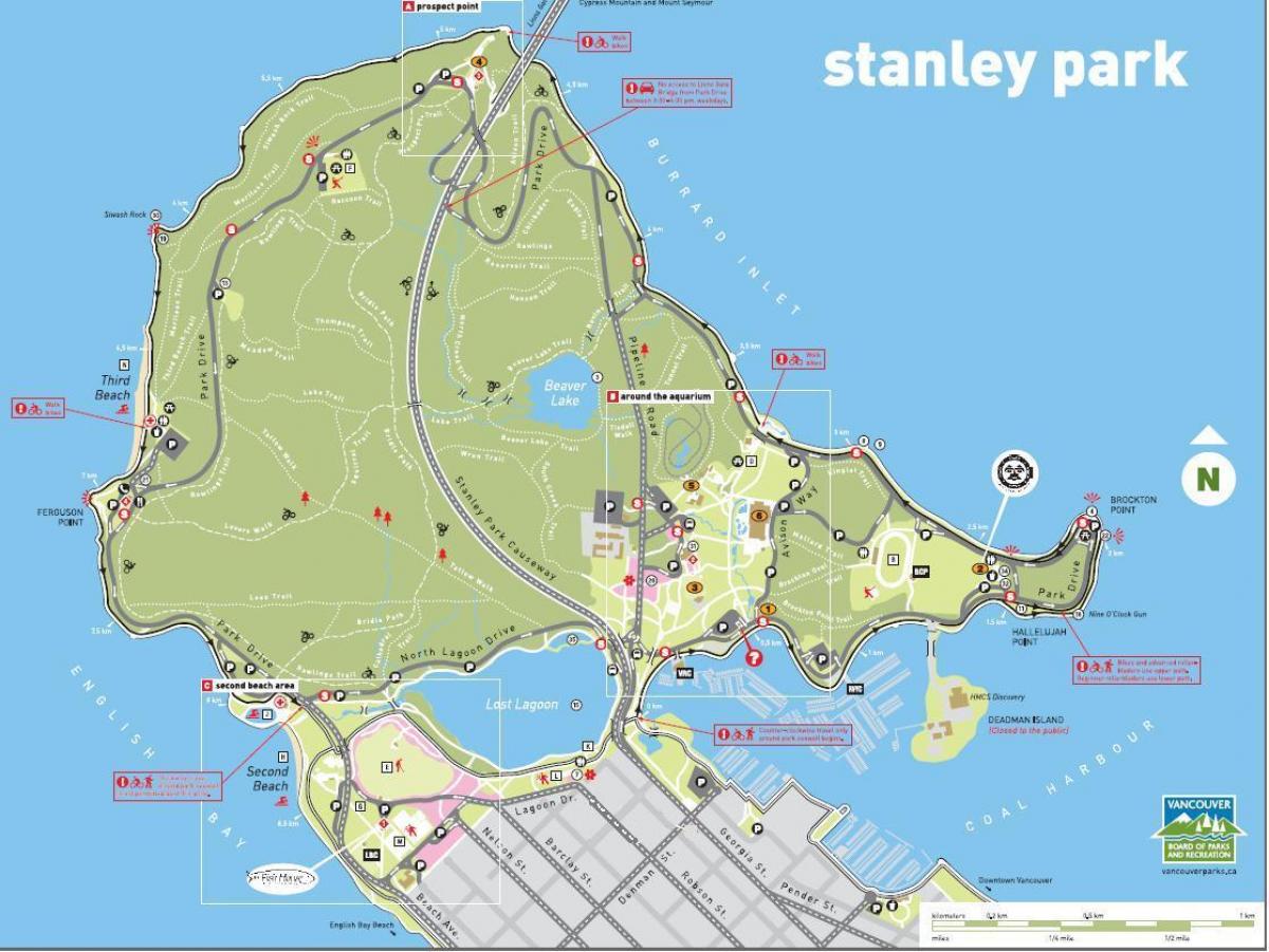 stanley park traukinių žemėlapis
