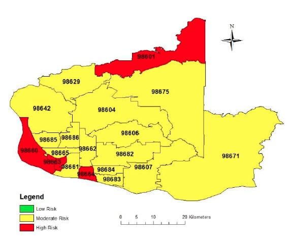 britų kolumbijos vietovės kodą žemėlapyje