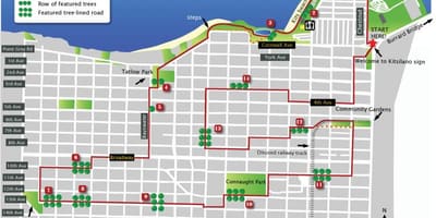 Žemėlapis kitsilano vankuveris