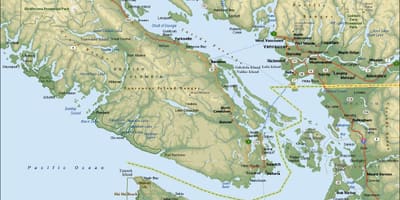 Žemėlapis vankuveris plotas bc