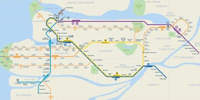 Van skytrain žemėlapyje