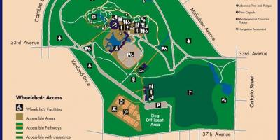 Žemėlapis karalienės elžbietos parkas vankuveris
