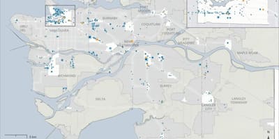Metro vancouver skytrain žemėlapyje