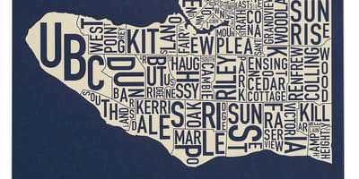 Žemėlapis vankuveris spausdinti