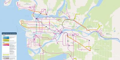Vankuverio tranzito sistemos žemėlapis