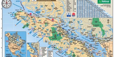 Žemėlapis vankuverio salos rv parkai