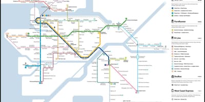 Tranzito skytrain žemėlapyje
