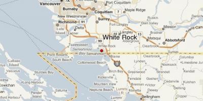 Žemėlapis white rock vankuveris